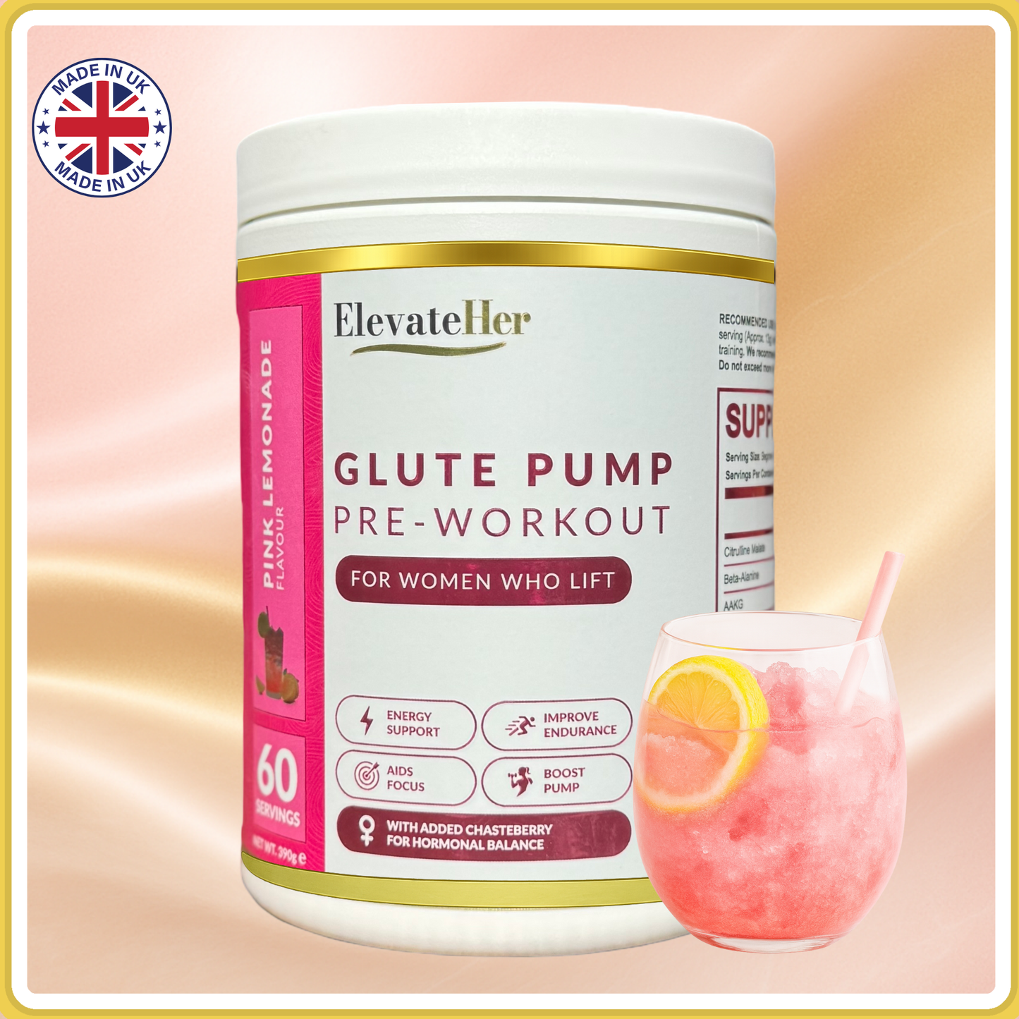 Glute Pump By ElevateHer™ | Pre Workout For Girls Who Lift